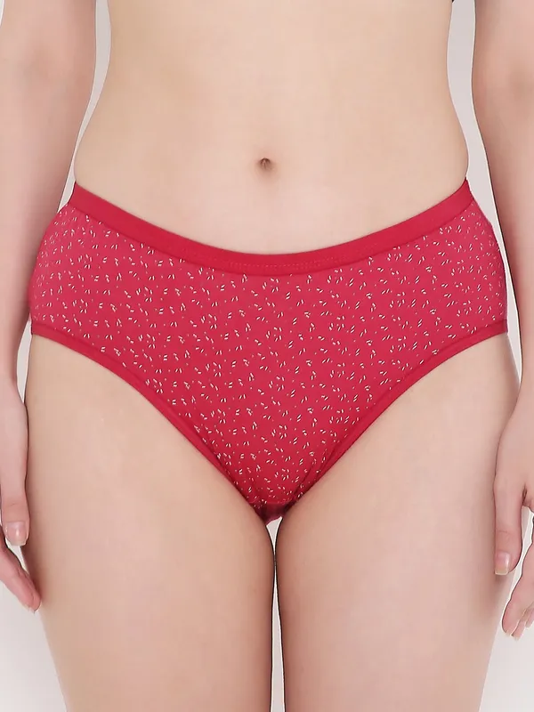 Red_Assorted_Mid_Waist_Printed_Bikini_Panty_For_Women