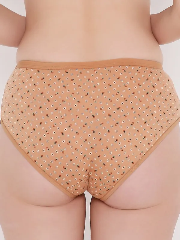 Light_Brown_Assorted_Mid_Waist_Printed_Bikini_Panty_For_Women