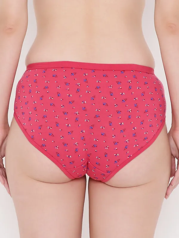 Pink_Assorted_Mid_Waist_Printed_Bikini_Panty_For_Women