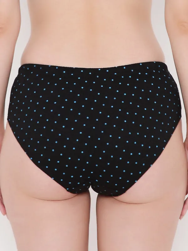 Blue_&_Black_Assorted_Mid_Waist_Printed_Bikini_Panty_For_Women