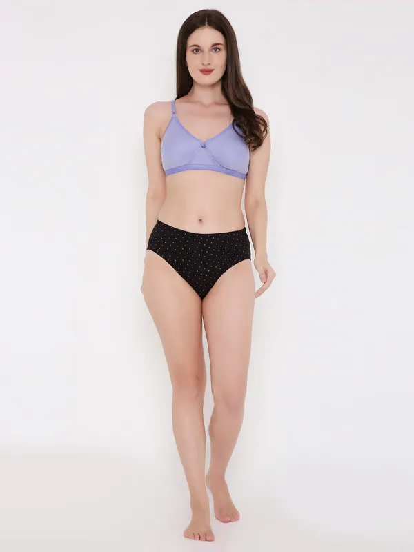 Pink_&_Black_Assorted_Mid_Waist_Printed_Bikini_Panty_For_Women
