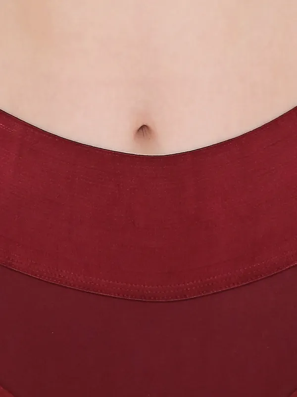 Maroon_High_Waist_Tummy_Tucker_Panty_For_Women