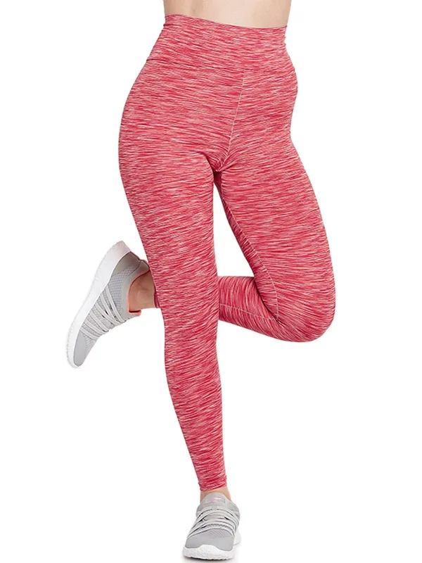 Melange_Red_Ankle_Length_Self_Design_Sports_Leggings_For_Women