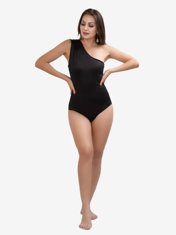 Candy_Black_Boldline_One_Shoulder_One-Piece_Swimsuit_For_Women