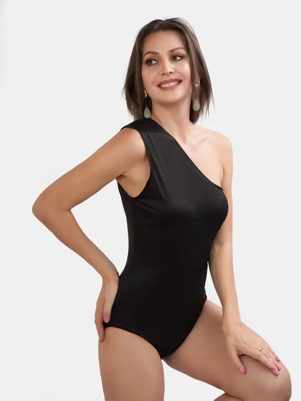 Candy_Black_Boldline_One_Shoulder_One-Piece_Swimsuit_For_Women