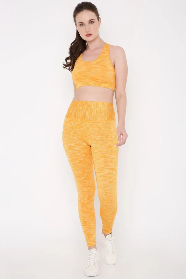 Melange_Yellow_Removable_Padding_With_Rapid-Dry_Technology_Sports_Bra_For_Women