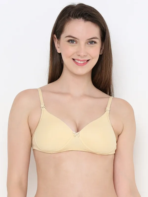 Beige_Luxecomfort_Padded_Non_Wired_Backless_Bra_For_Women