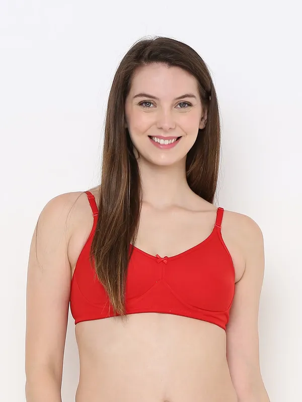 Red_Full_Support_Cotton_Bra_|_Non-Padded,_Non-Wired_&_Full_Coverage_With_Seamless_Cup_For_Women