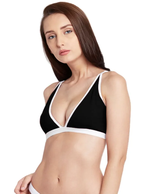 Black_&_White_Non-Wired_&_Non_Padded_Medium_Coverage_Lounge_Bra_For_Women