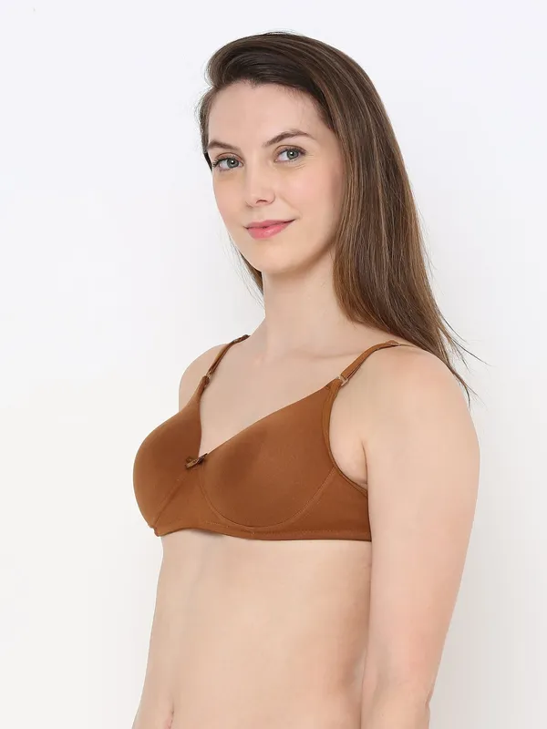 Brown_Luxecomfort_Padded_Non_Wired_Backless_Bra_For_Women