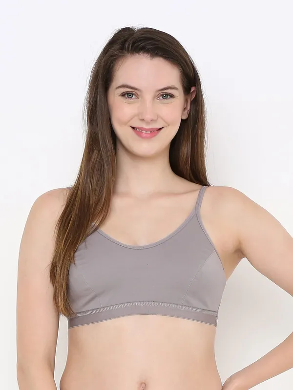 Grey_Slip-On_Non-Wired_&_Non-Padded_Medium_Coverage_Bra_For_Women