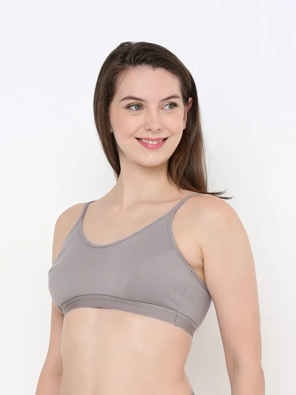 Grey_Slip-On_Non-Wired_&_Non-Padded_Medium_Coverage_Bra_For_Women