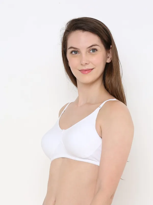 White_Full_Support_Cotton_Bra_|_Non-Padded,_Non-Wired_&_Full_Coverage_With_Seamless_Cup_For_Women
