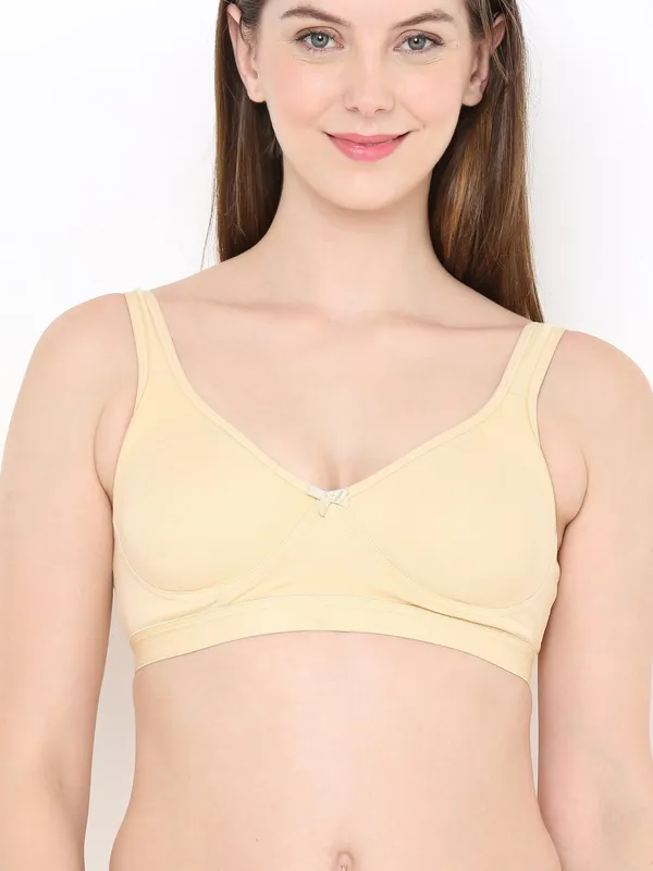 Beige_Comfort_Plus_Full_Coverage_Slip-On_Bra,_Wire-Free_&_Non-Padded_For_Women