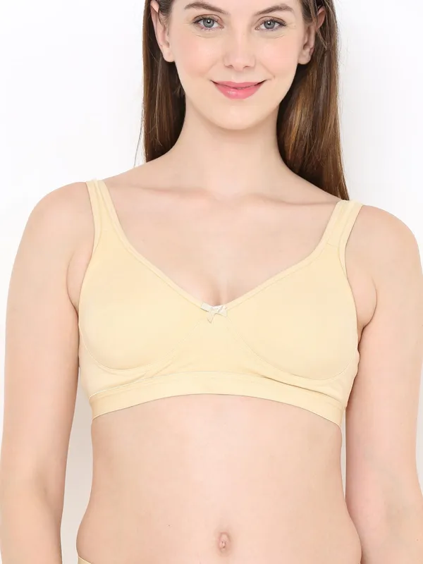 Beige_Comfort_Plus_Full_Coverage_Slip-On_Bra,_Wire-Free_&_Non-Padded_For_Women