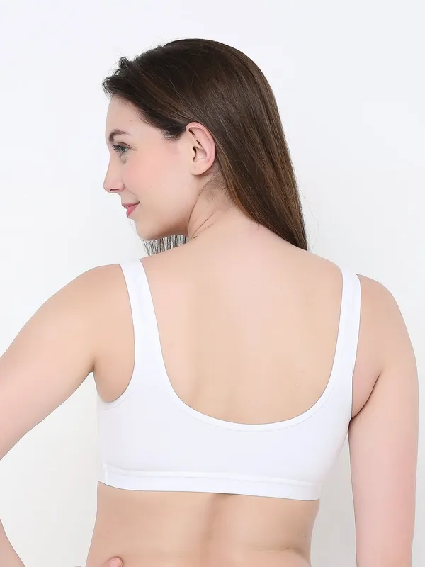 White_Comfort_Plus_Full_Coverage_Slip-On_Bra,_Wire-Free_&_Non-Padded_For_Women