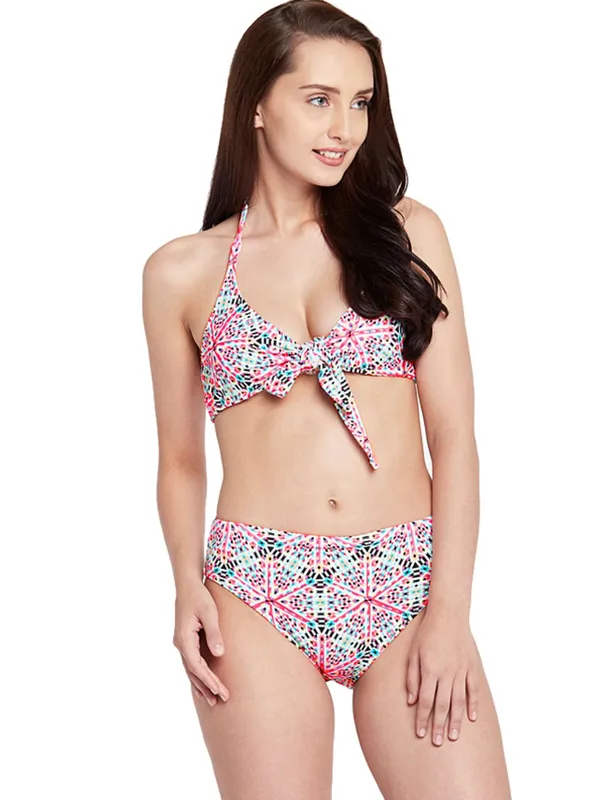 Multicolor_Knotty_Abstarct_Print_High_Waist_Bikini_For_Women