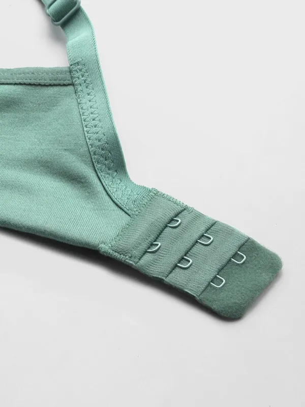 Teal_Green_Moulded_Seamless_Comfort_T-Shirt_Bra_-_Non-Padded,_Non-Wired_For_Women