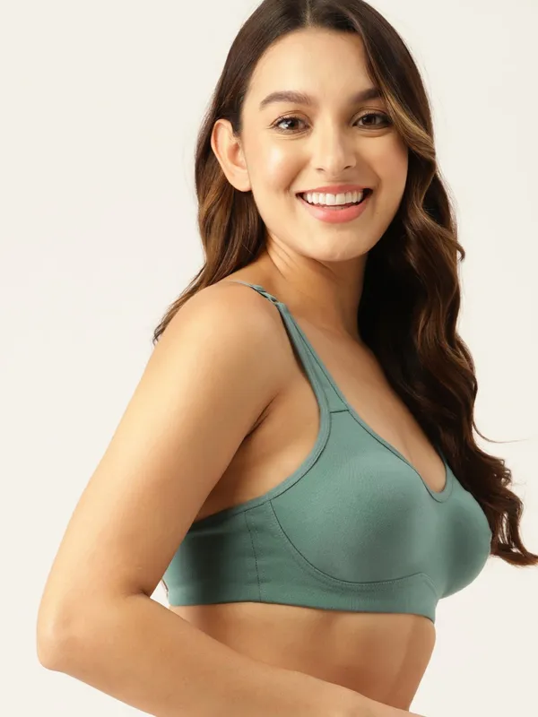 Teal_Green_Moulded_Seamless_Comfort_T-Shirt_Bra_-_Non-Padded,_Non-Wired_For_Women