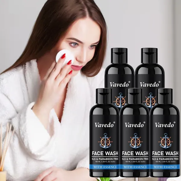 Sls_&_Paraben_Free_Face_Wash_|_Gentle_Cleanser_For_All_Skin_Types_|_Natural_&_Chemical-Free_Formula_–_100Ml_(Pack_Of_5)
