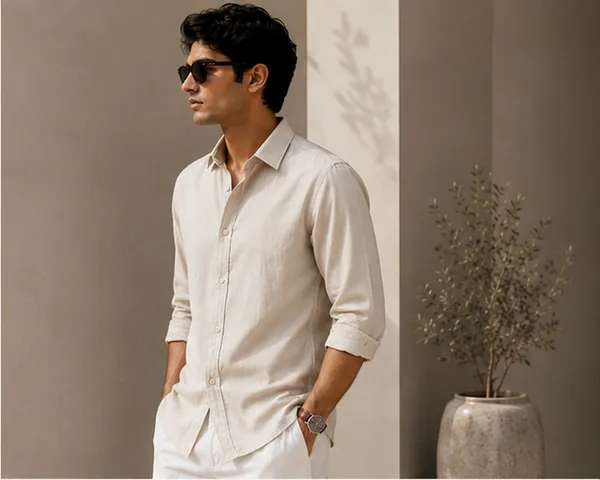 HASAL_Men's_Solid_Beige_Casual_Shirt_|_Premium_Cotton_Blend_|_Full_Sleeve_Regular_Fit_Shirt