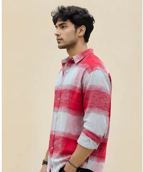 Men's_Red_&_Grey_Buffalo_Check_Flannel_Shirt_|_Full_Sleeve_|_Casual_Wear