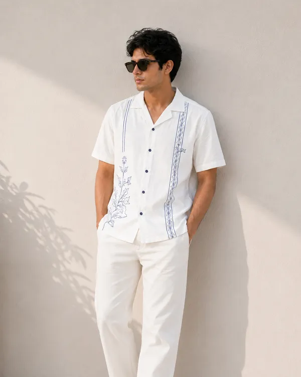 Relaxed_Fit_Cuban_Collar_Shirt_â€“_White