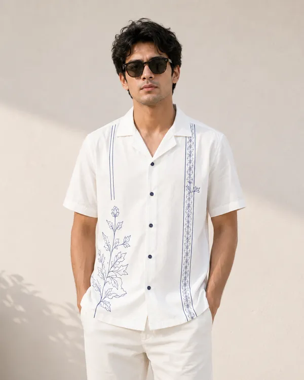 Relaxed_Fit_Cuban_Collar_Shirt_â€“_White