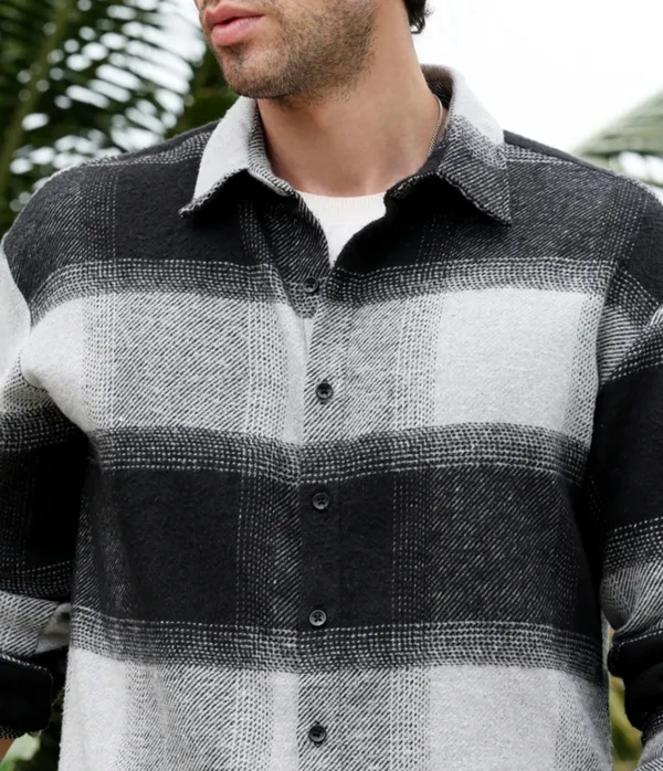 Men's_Premium_Black_&_Grey_Oversized_Checkered_Flannel_Shirt