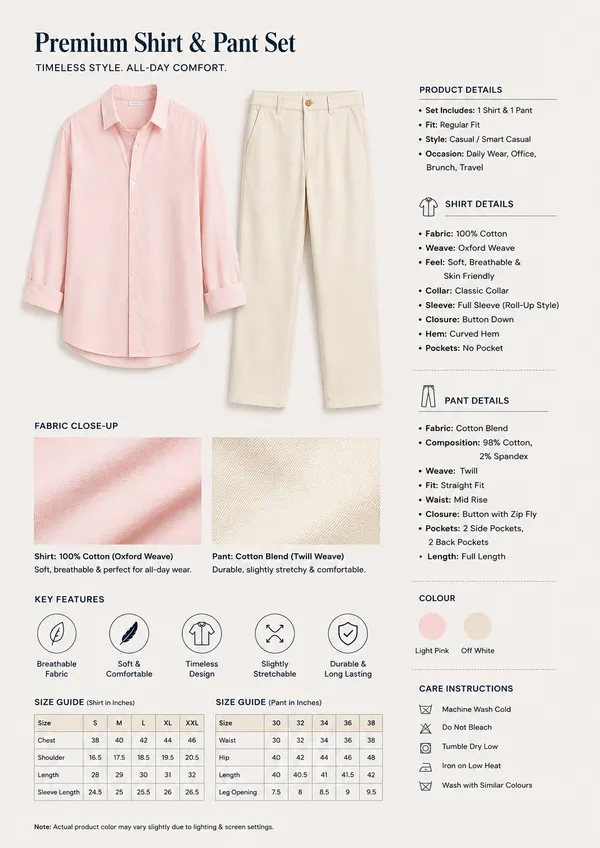 Premium_Shirt_&_Pant_Set_â€“_Light_Pink_Oxford_Shirt_&_Off_White_Chinos_|_Regular_Fit