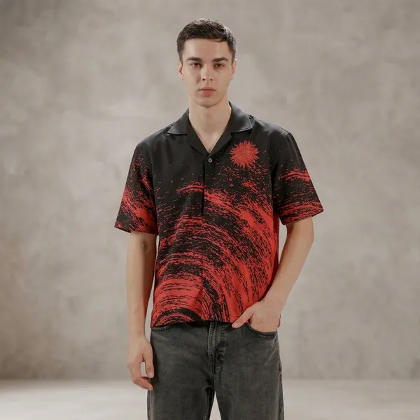 Black_&_Red_Cotton_Regular_Fit_Abstract_Printed_Shirt_For_Men