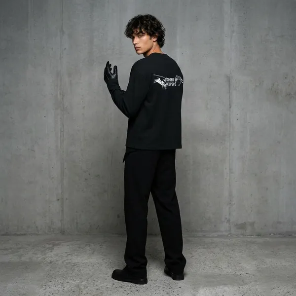 Black_Cotton_Oversized_Full_Sleeve_Gothic_Streetwear_T-Shirt_For_Men