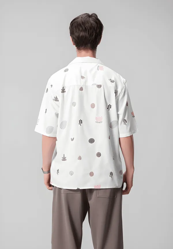 Men's_White_Floral_&_Abstract_Print_Cuban_Collar_Half_Sleeve_Shirt