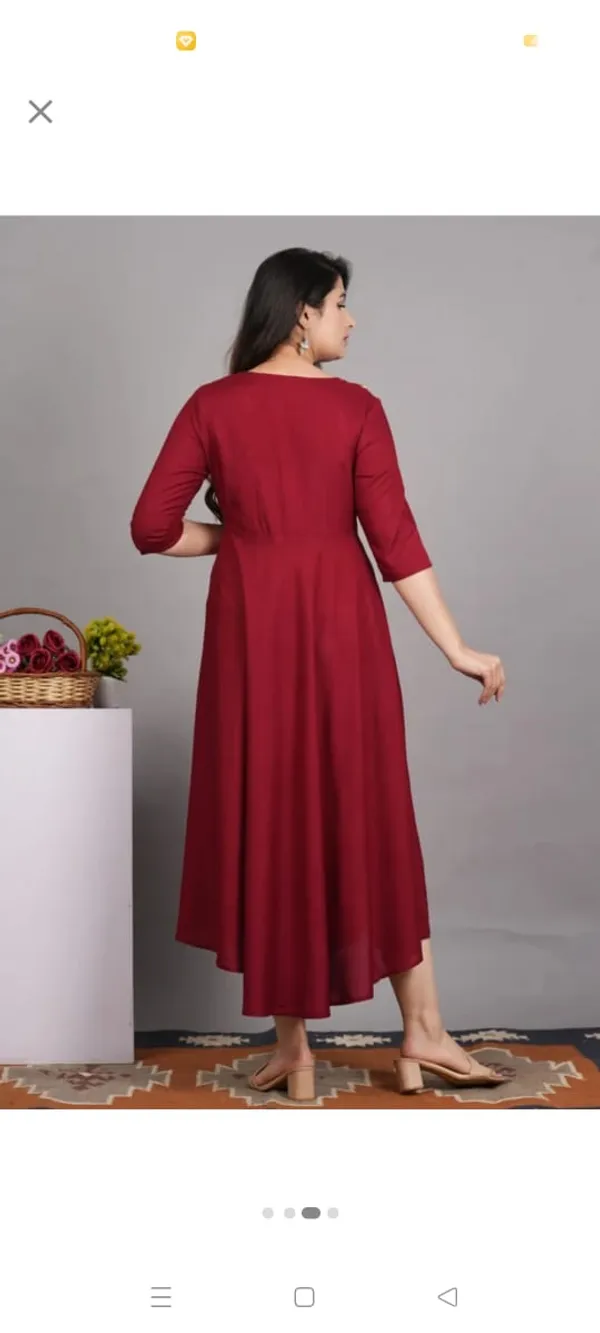 Red_Cotton_Anarkali_Kurta_For_Women