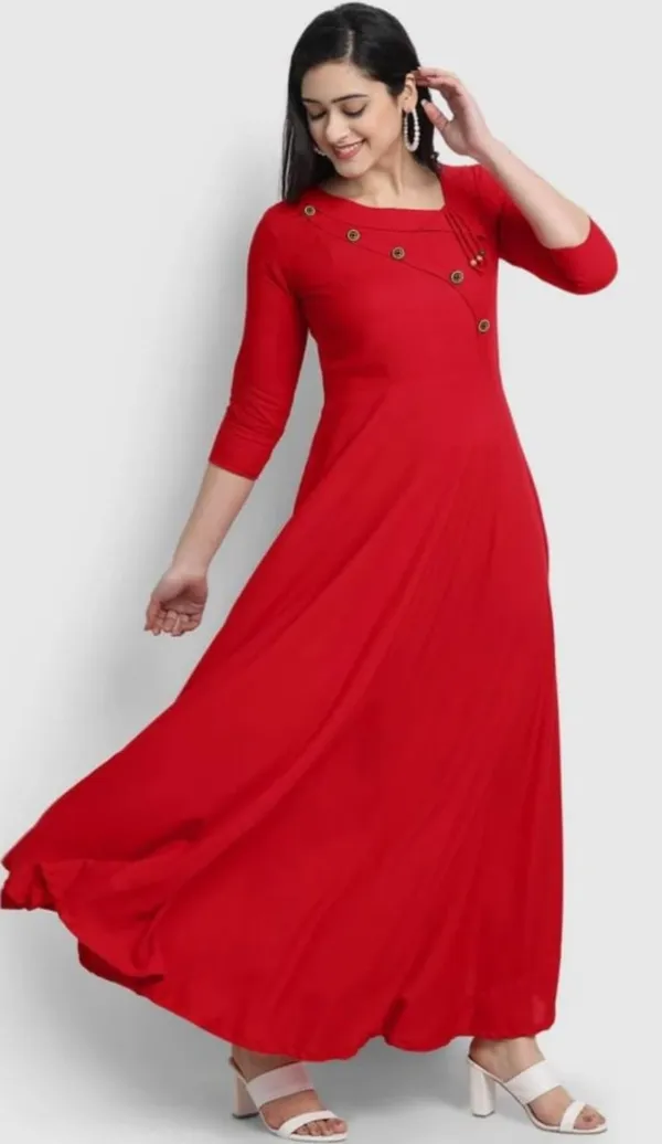 Red_Cotton_Party_Anarkali_Kurta_For_Women