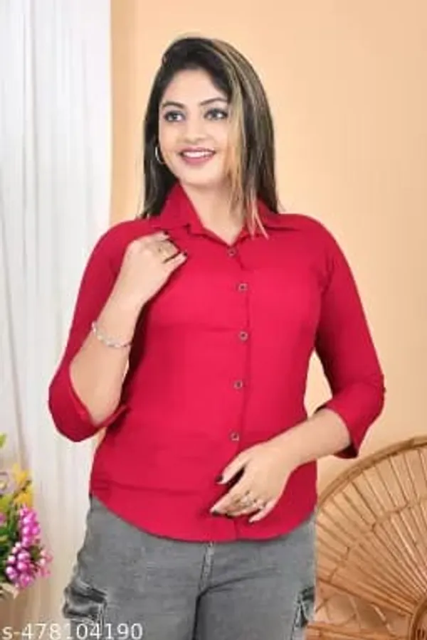 Red_Cotton_Top_Tonic_For_Women