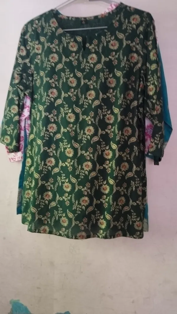 Green_Cotton_Ethnic_Kurta_For_Women