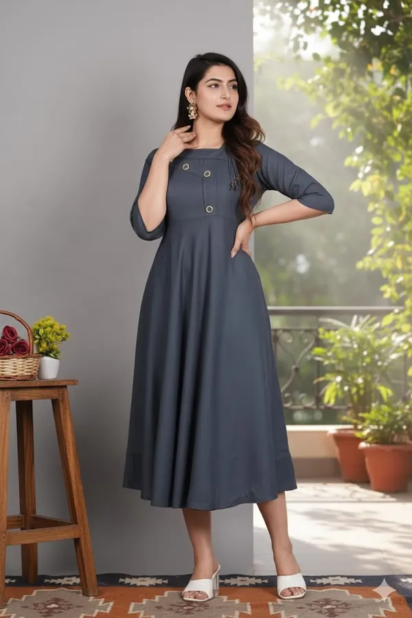 Black_Cotton_Gown_For_Women