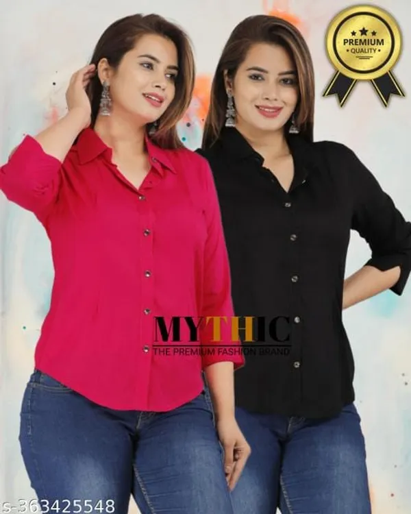 Pink_&_Black_Cotton_Top_&_Kurta_Set_For_Women