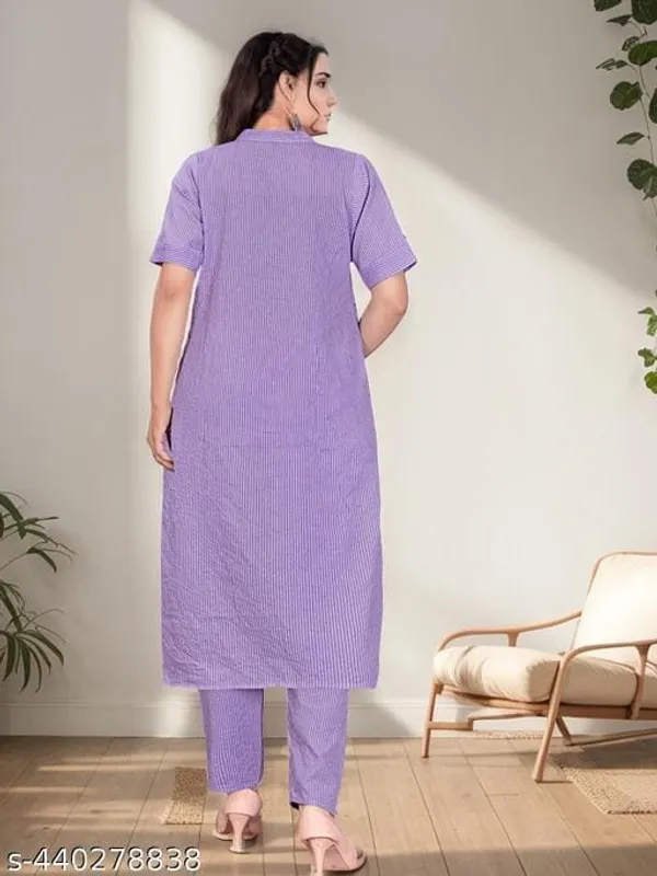 Lavendar_Cotton_Kurta_Set_For_Women