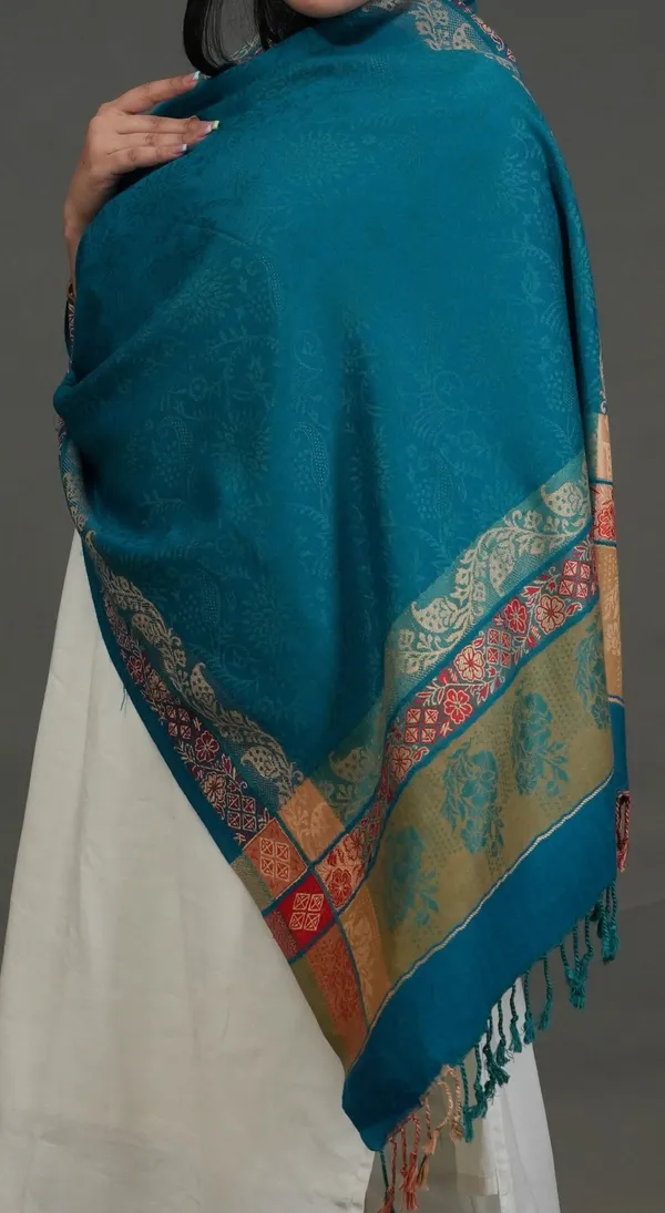 Shifneen_Acrylic_Solid_Women_Shawl_Green