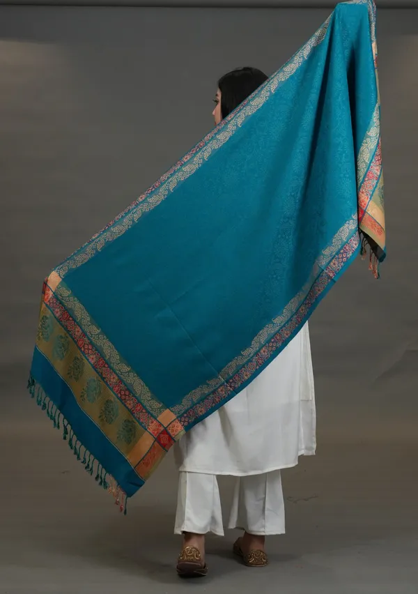 Shifneen_Acrylic_Solid_Women_Shawl_Green