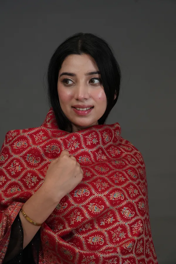 Shifneen_Acrylic_Paisley_Women_Shawl_Red