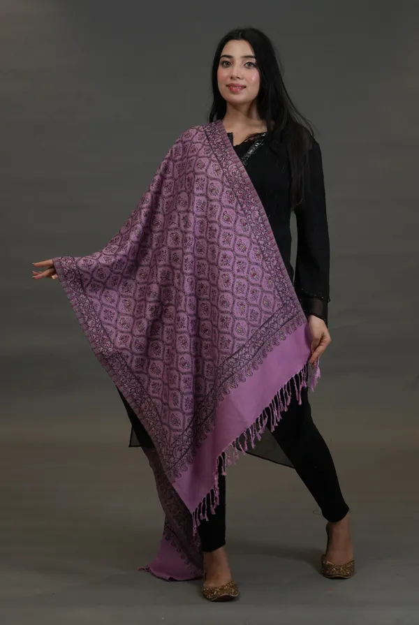 Shifneen_Acrylic_Woven_Women_Shawl_Purple