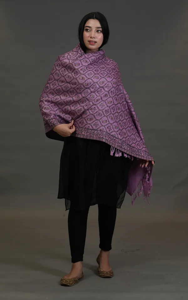 Shifneen_Acrylic_Woven_Women_Shawl_Purple