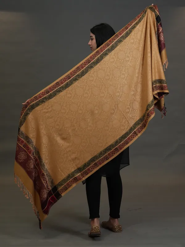 Shifneen_Acrylic_Solid_Women_Shawl_Beige