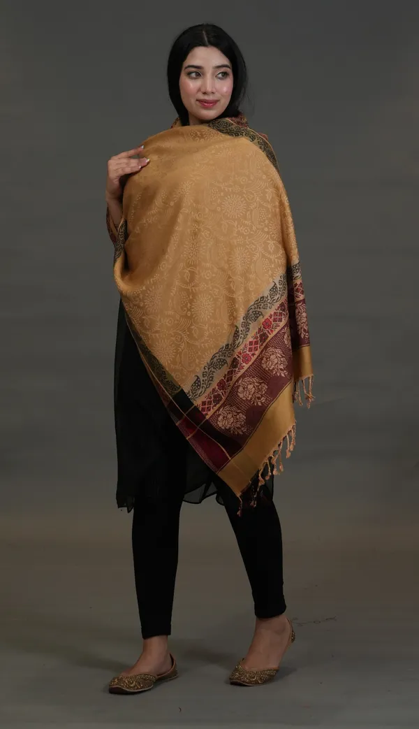 Shifneen_Acrylic_Solid_Women_Shawl_Beige