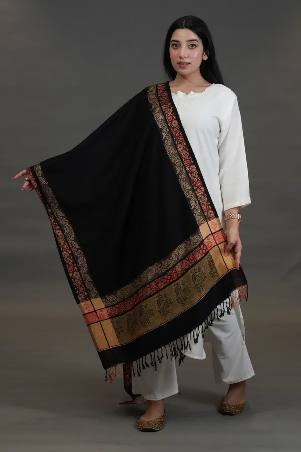 Shifneen_Acrylic_Solid_Women_Shawl_Black