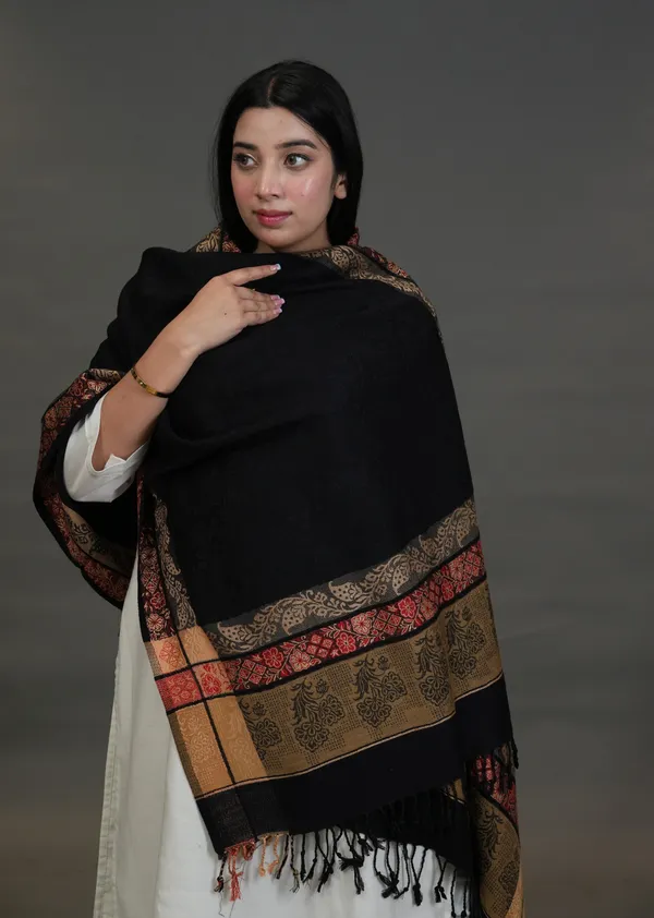 Shifneen_Acrylic_Solid_Women_Shawl_Black