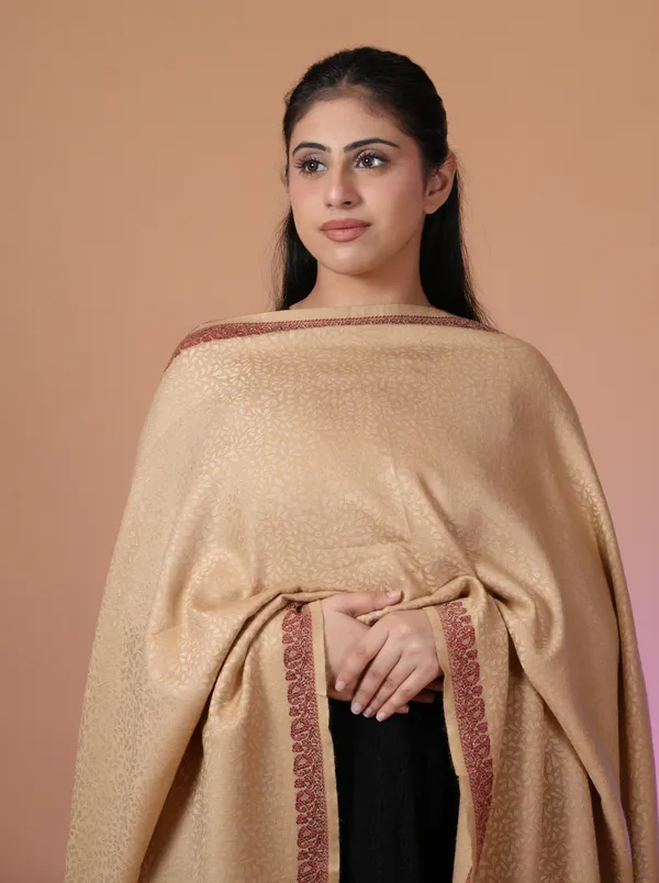 Shifneen_Acrylic_Self_Design_Women_Shawl_Beige